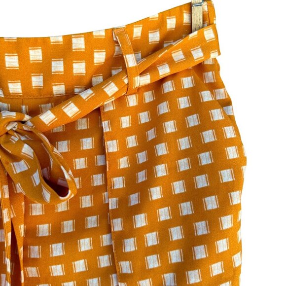 A New Day Orange White Pockets Dress Shorts Women’s Size S - Picture 3 of 15